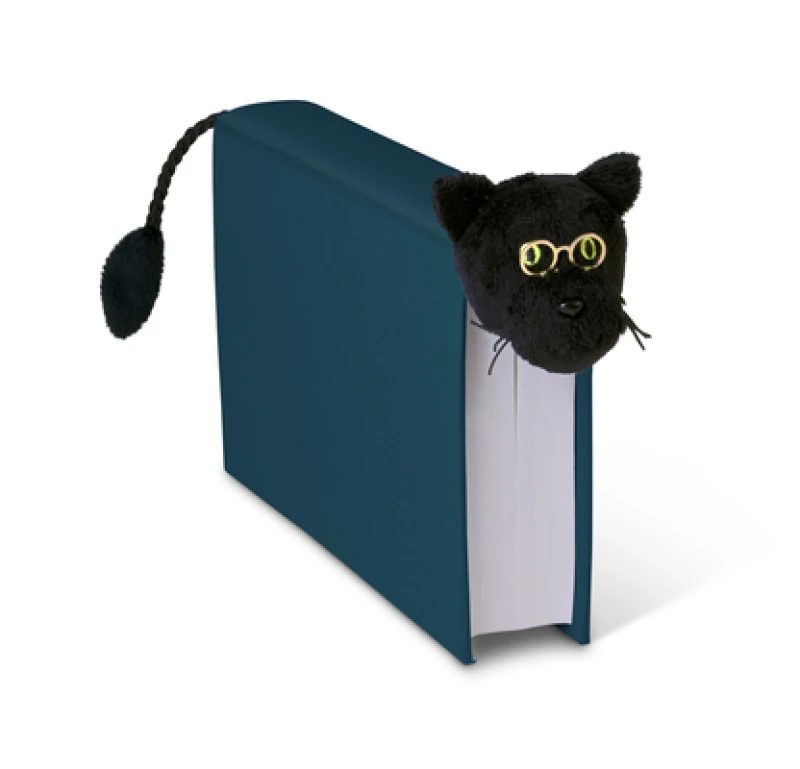 Book-Tails Bookmark - Black Cat