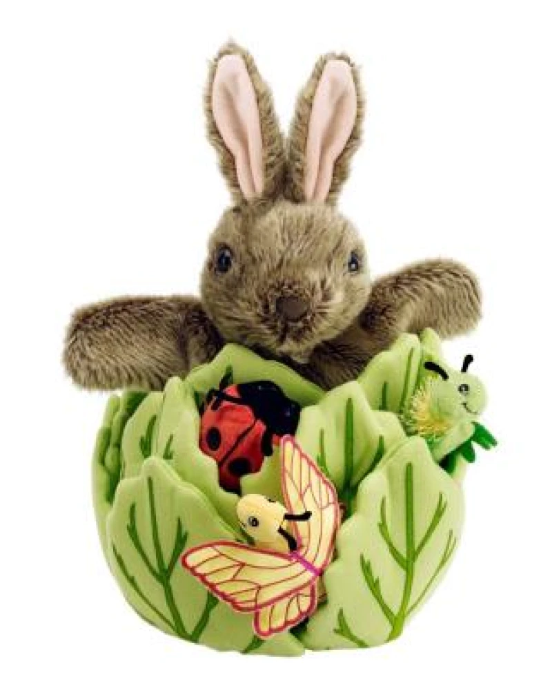 Rabbit in a Lettuce (with 3 Mini Beasts) Soft Toy