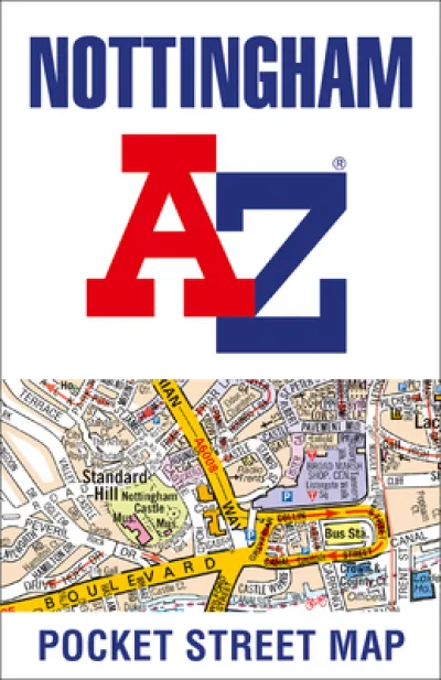 Nottingham A-Z Pocket Street Map