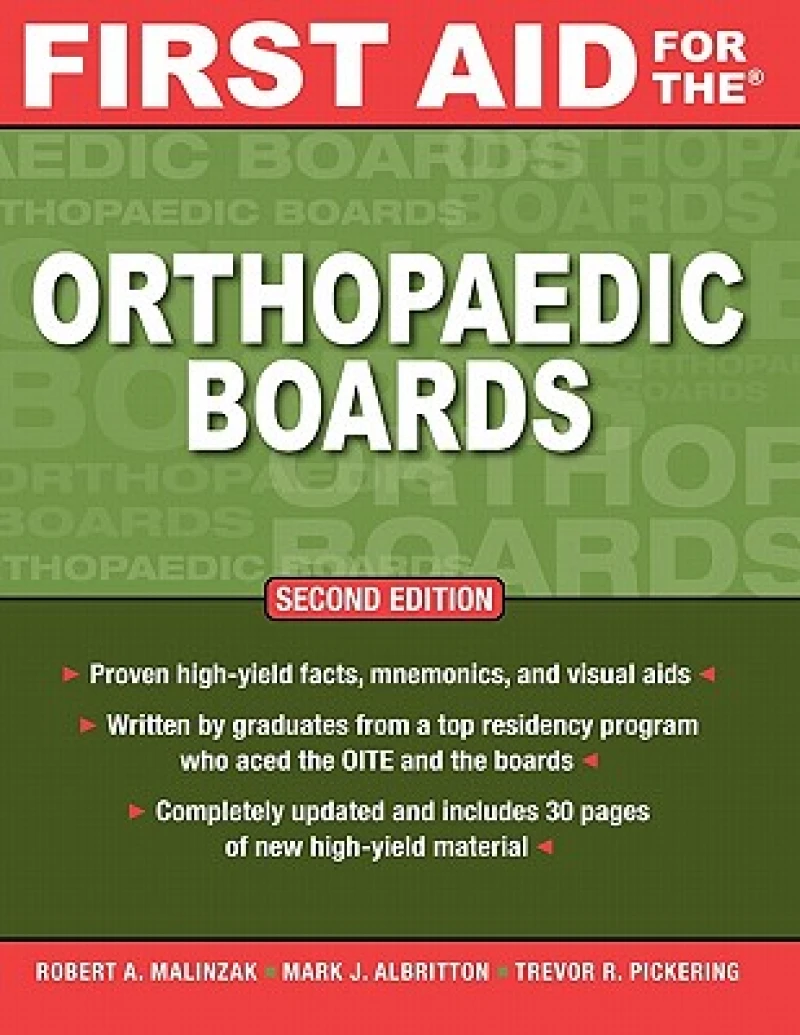 First Aid for the Orthopaedic Boards, Second Edition