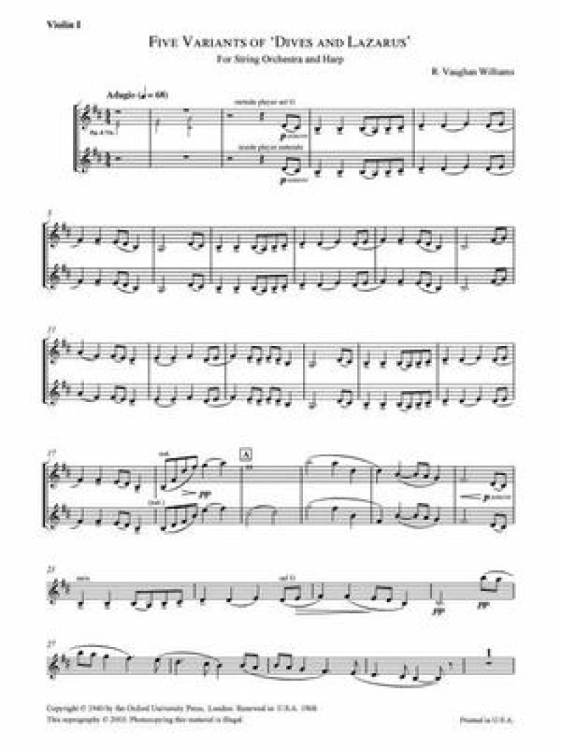 Five Variants of 'Dives and Lazarus'
