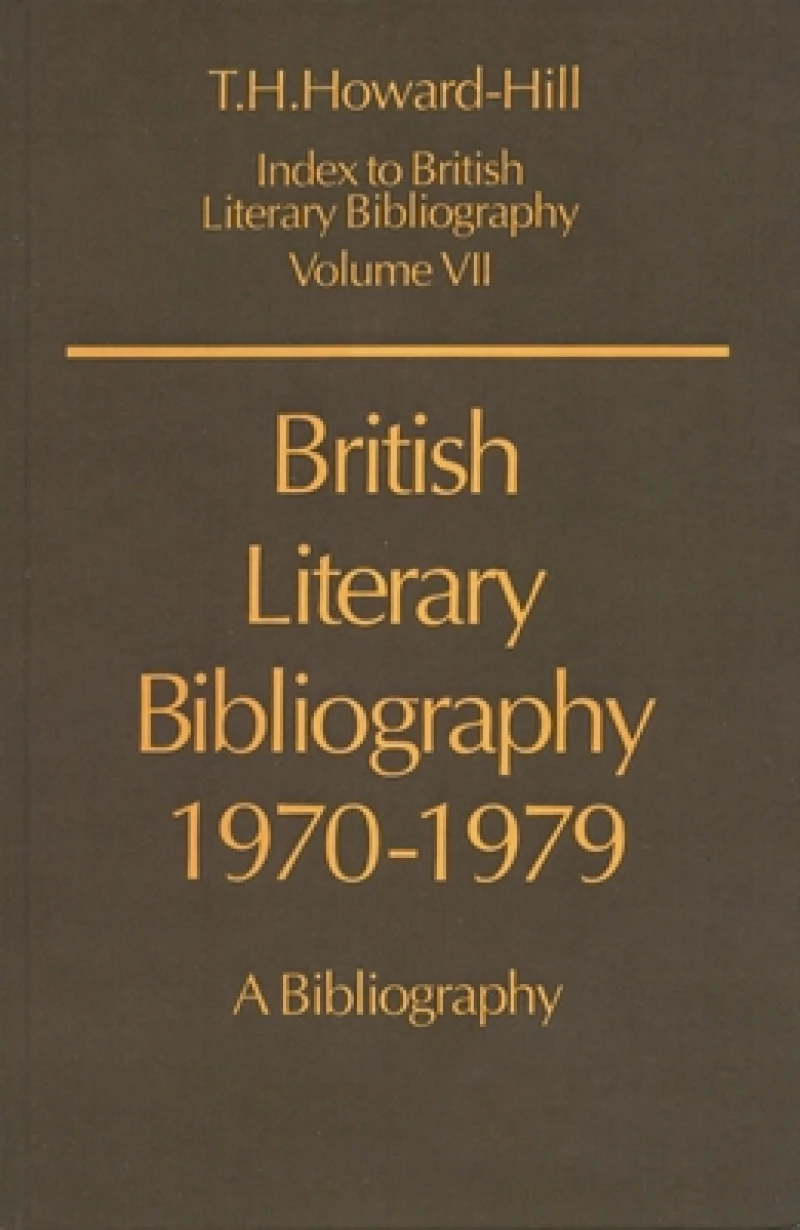 British Literary Bibliography 1970-1979