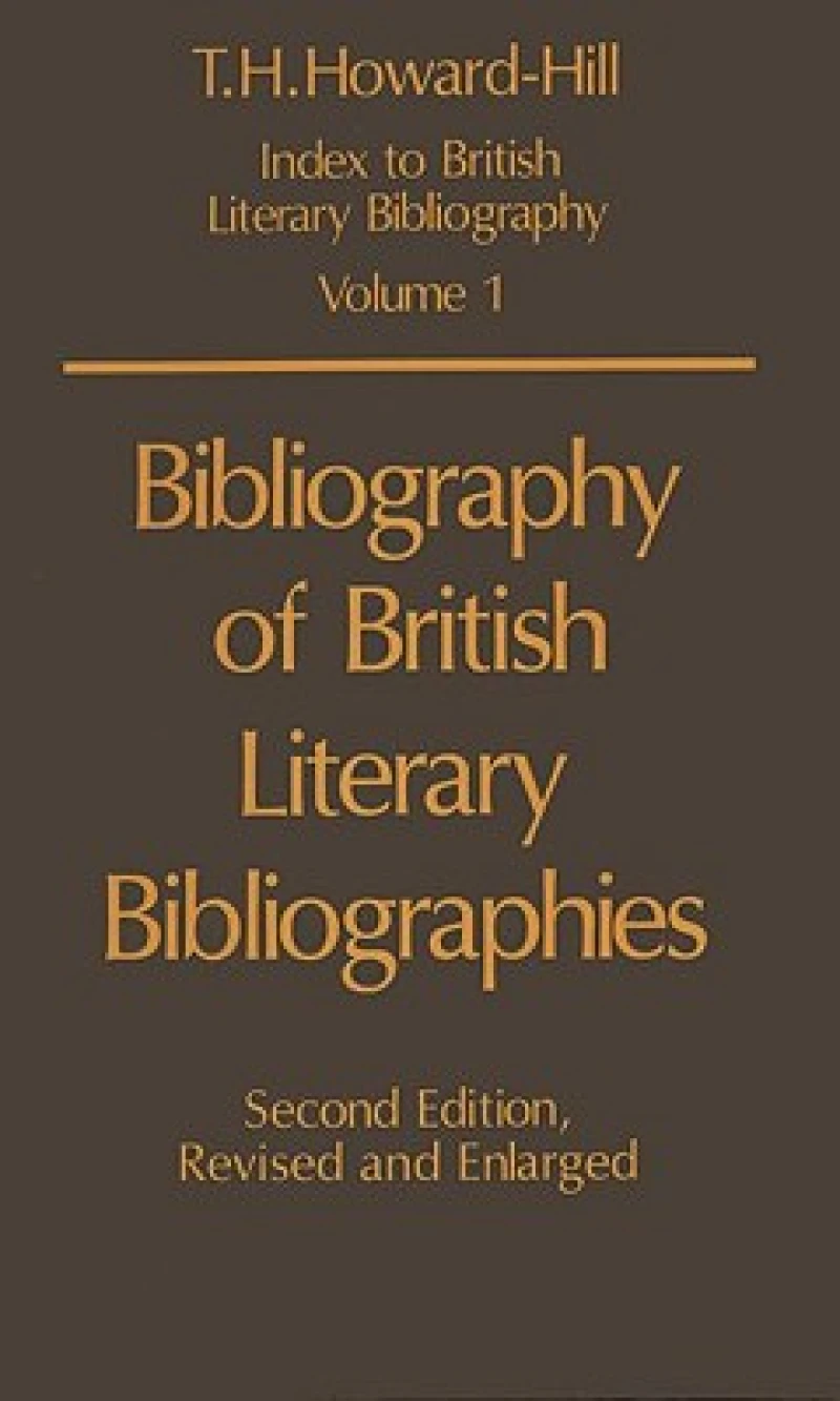 Bibliography of British Literary Bibliographies