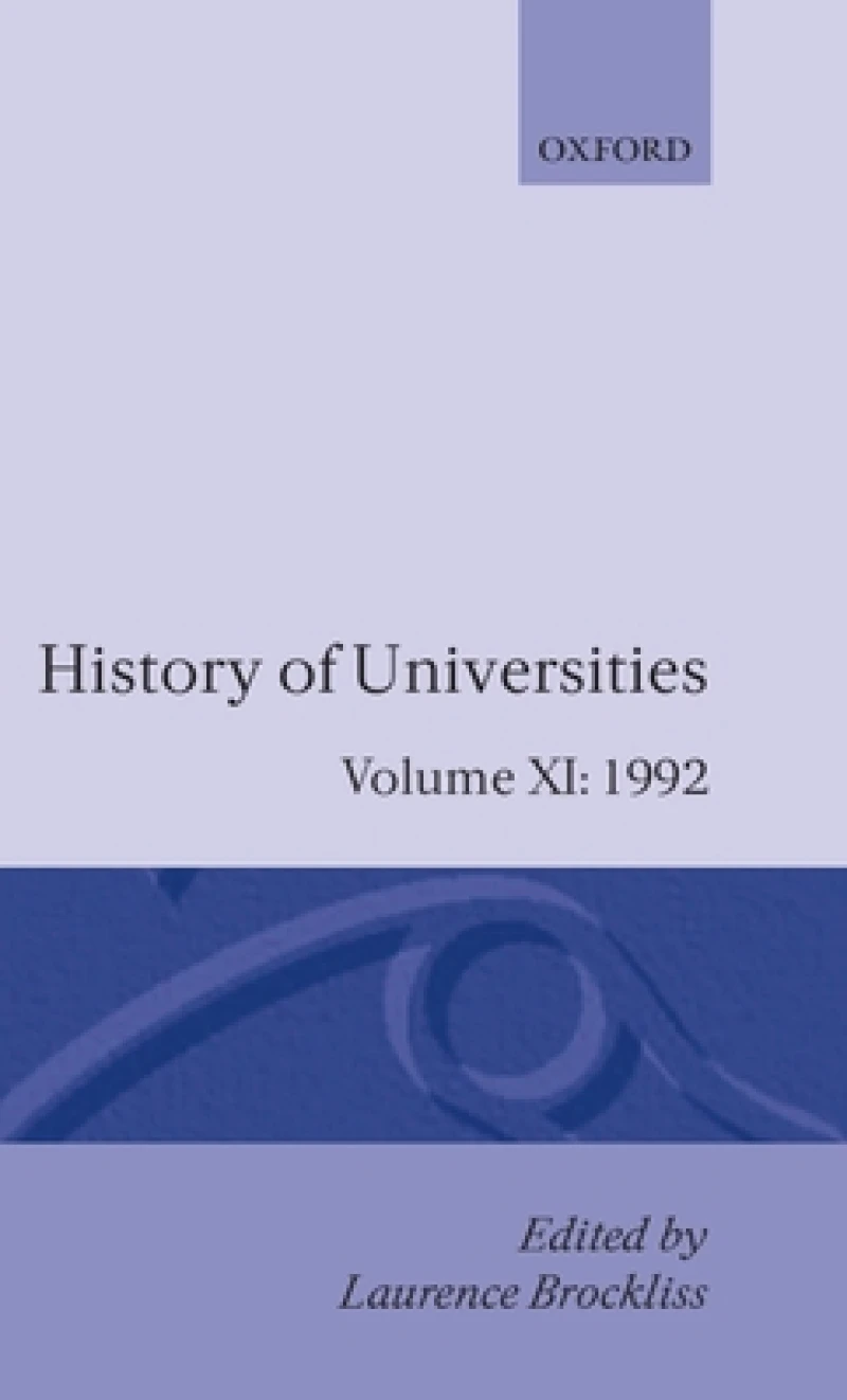 History of Universities: Volume XI: 1992