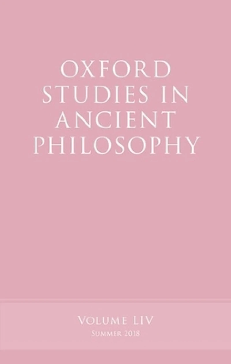 Oxford Studies in Ancient Philosophy, Volume 54