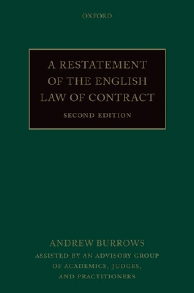 A Restatement of the English Law of Contract