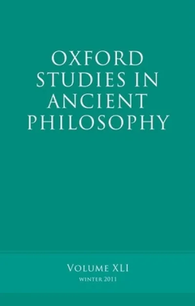Oxford Studies in Ancient Philosophy, Volume 41