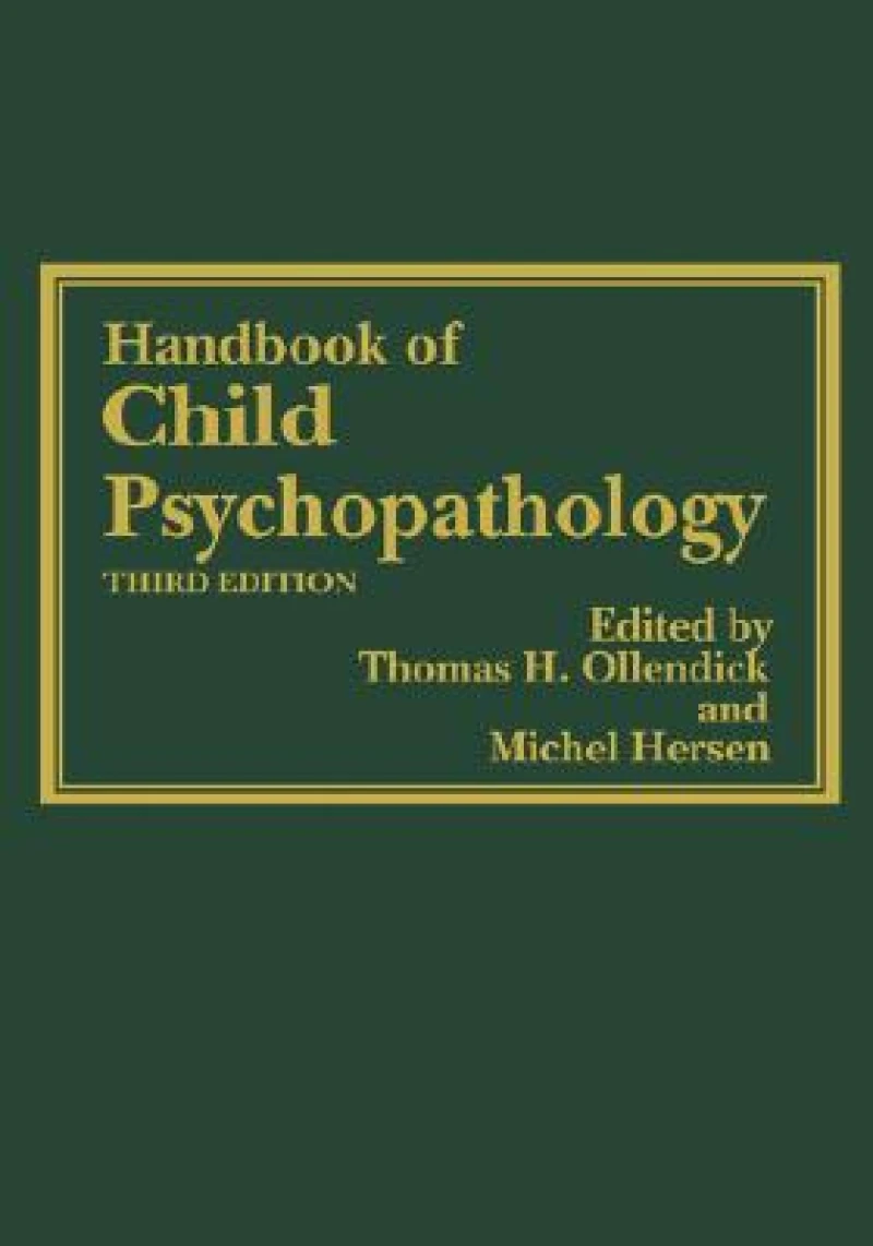 Handbook of Child Psychopathology