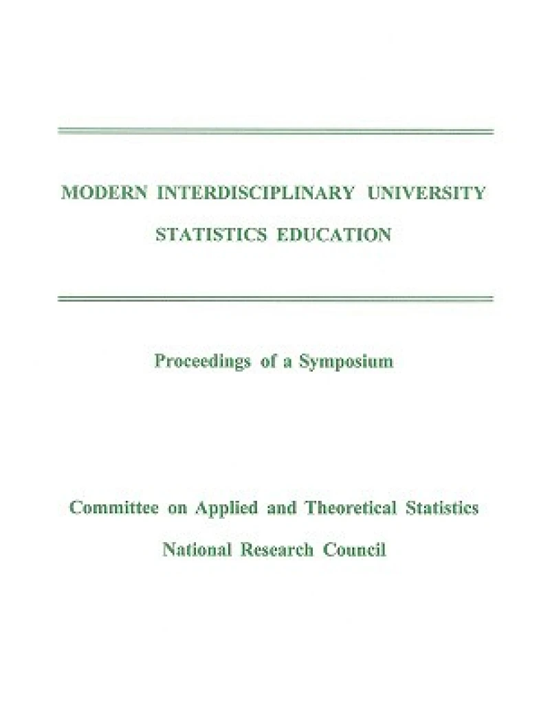 Modern Interdisciplinary University Statistics Education