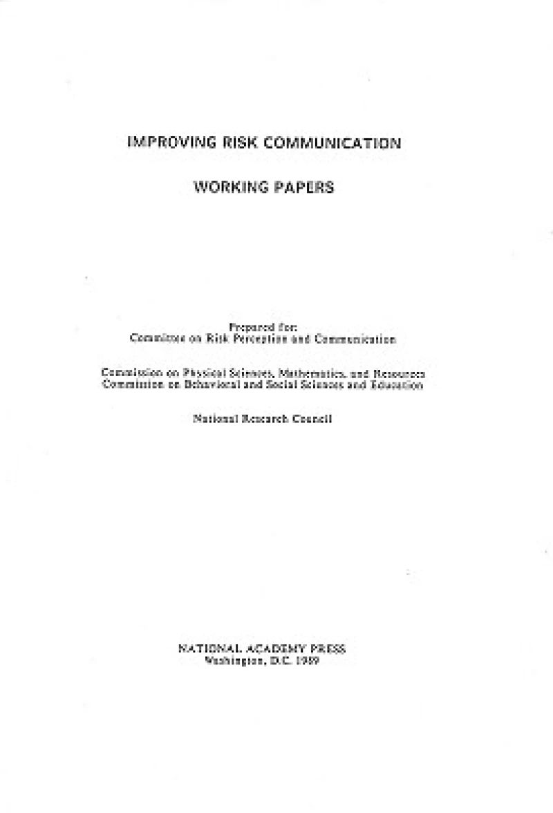 Improving Risk Communication