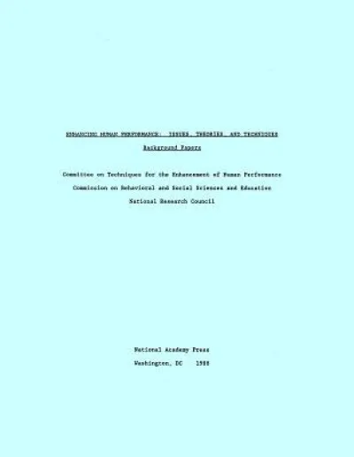 Enhancing Human Performance