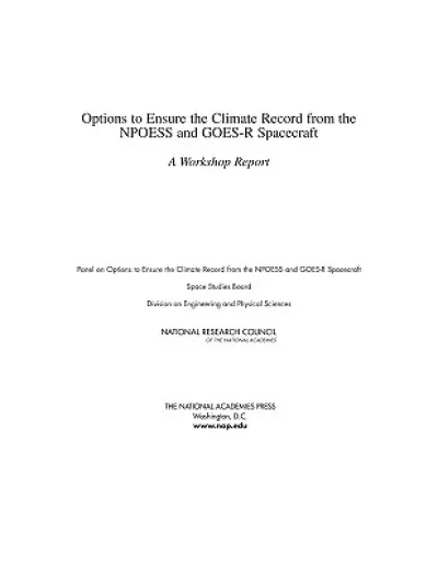 Options to Ensure the Climate Record from the NPOESS and GOES-R Spacecraft