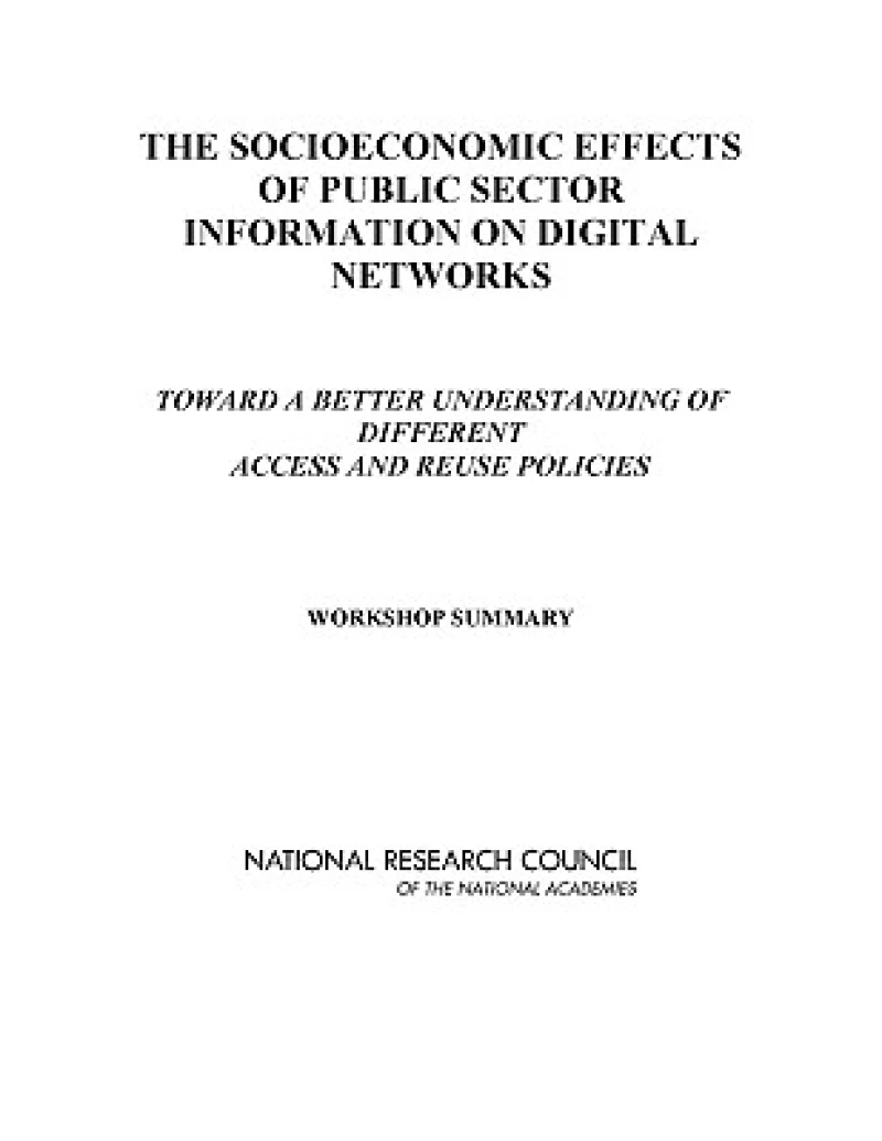 The Socioeconomic Effects of Public Sector Information on Digital Networks