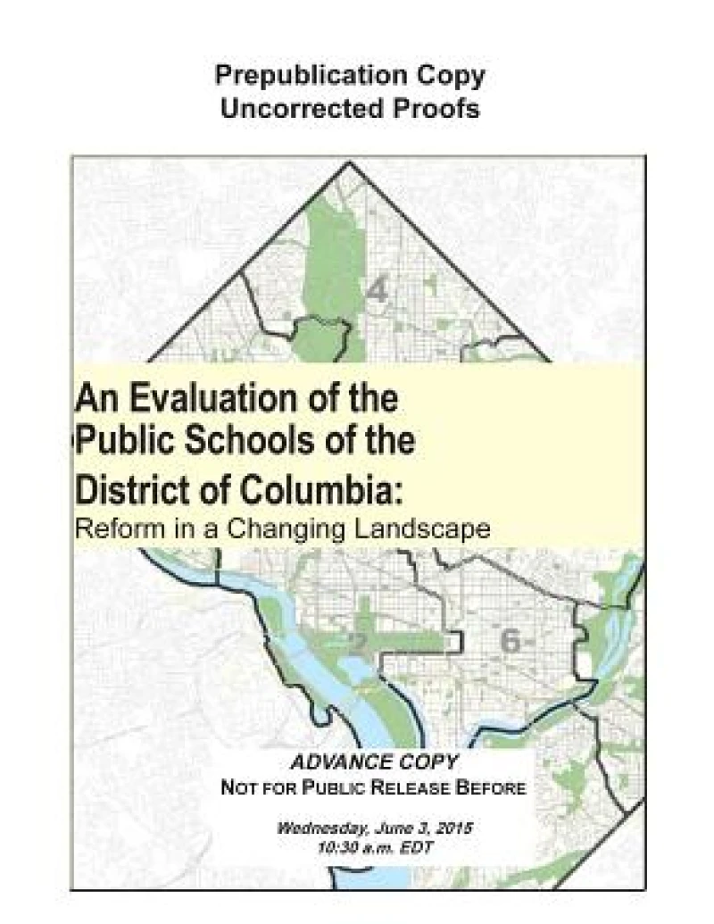 An Evaluation of the Public Schools of the District of Columbia