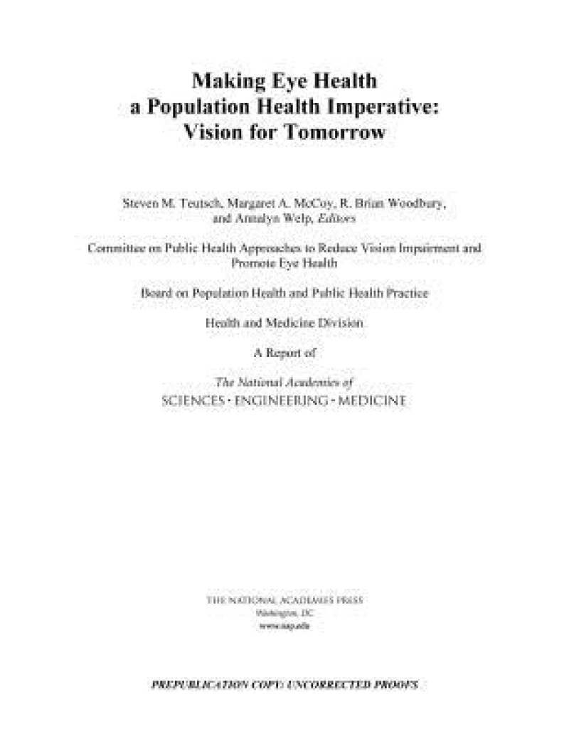 Making Eye Health a Population Health Imperative
