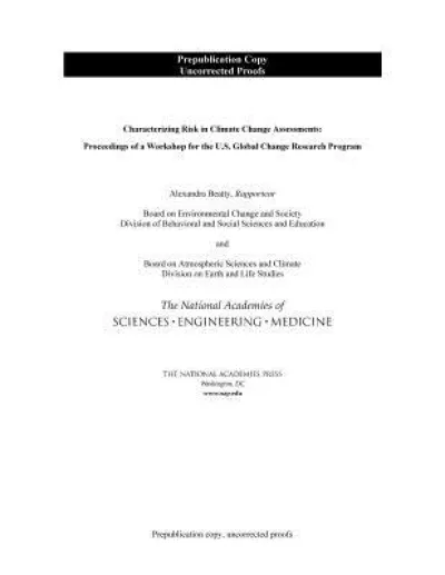 Characterizing Risk in Climate Change Assessments