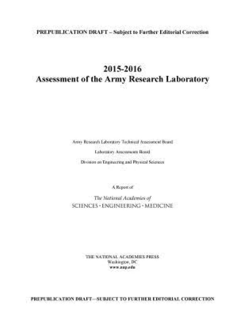 2015-2016 Assessment of the Army Research Laboratory
