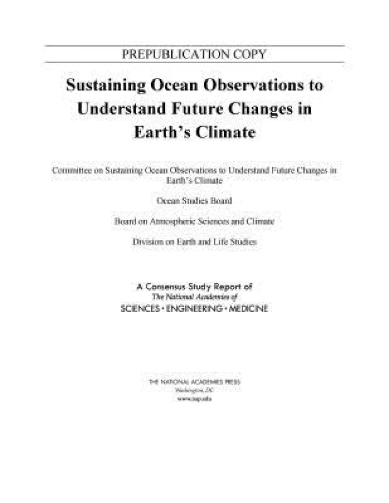 Sustaining Ocean Observations to Understand Future Changes in Earth's Climate