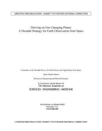 Thriving on Our Changing Planet