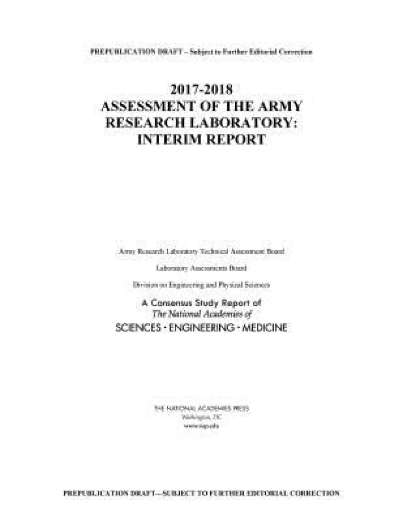 2017-2018 Assessment of the Army Research Laboratory
