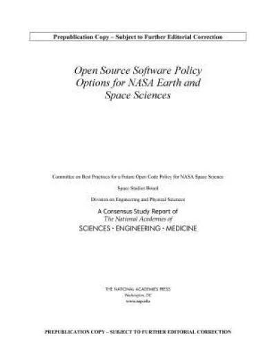 Open Source Software Policy Options for NASA Earth and Space Sciences