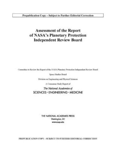 Assessment of the Report of NASA's Planetary Protection Independent Review Board
