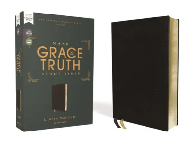 NASB, The Grace and Truth Study Bible (Trustworthy and Practical Insights), Bonded Leather, Black, Red Letter, 1995 Text, Comfort Print
