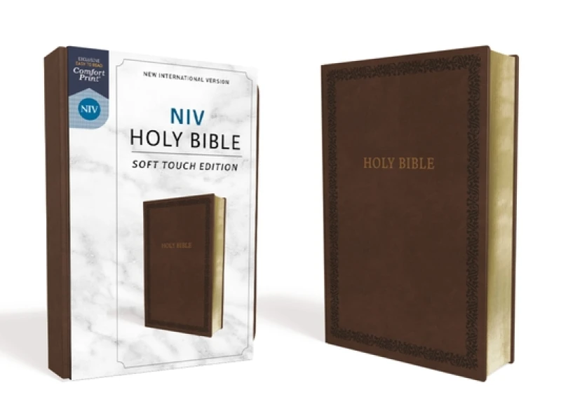 NIV, Holy Bible, Soft Touch Edition, Leathersoft, Brown, Comfort Print