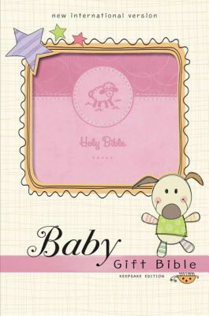 NIV, Baby Gift Bible, Holy Bible, Leathersoft, Pink, Red Letter, Comfort Print