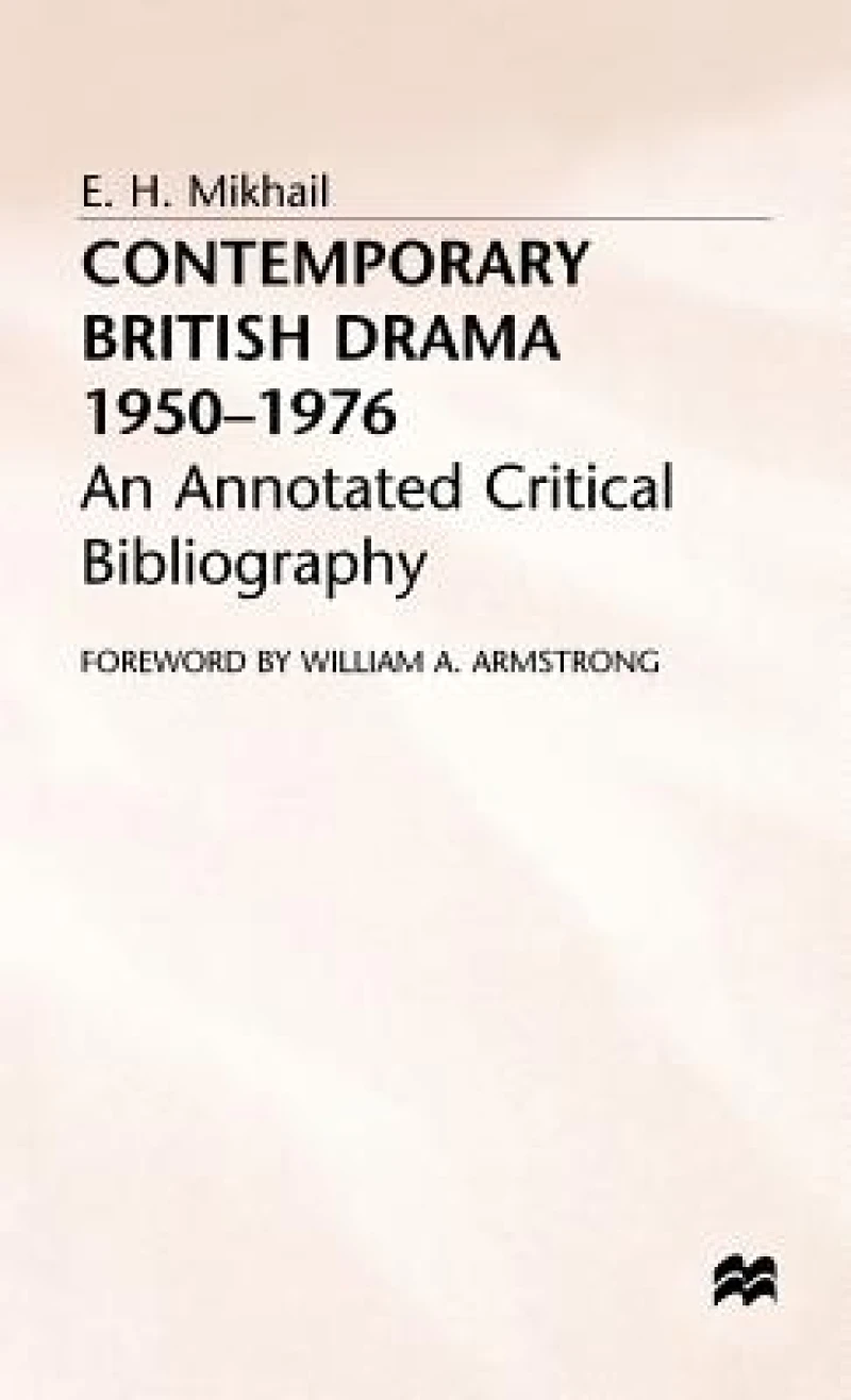 Contemporary British Drama 1950 - 1976