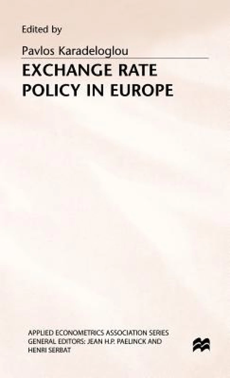 Exchange Rate Policy in Europe .