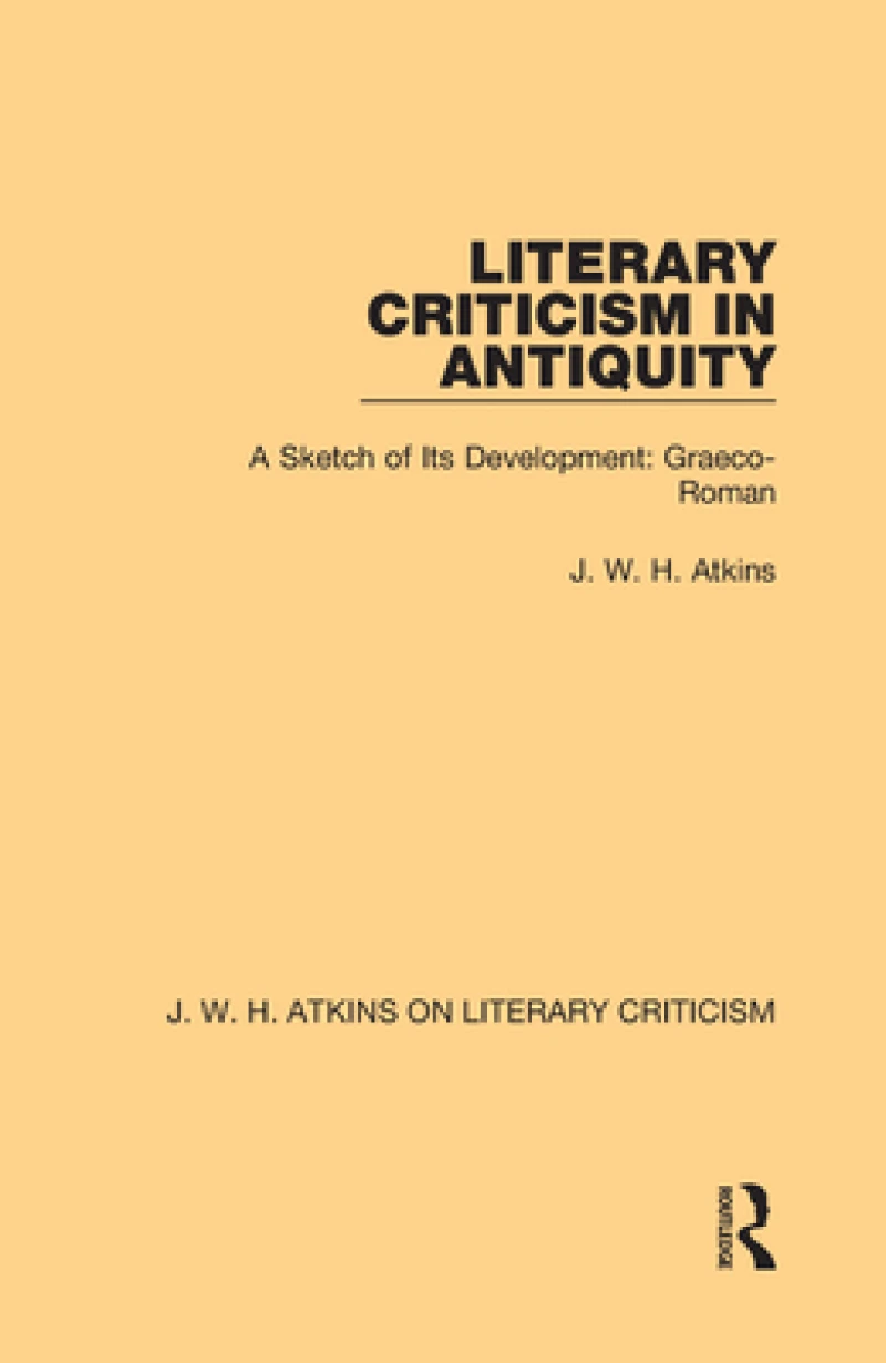 Literary Criticism in Antiquity