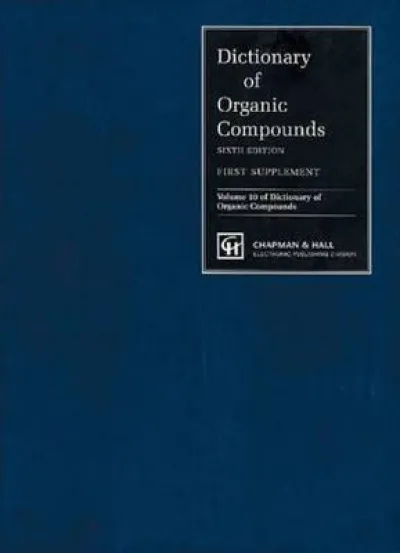 Dictionary of Organic Compounds, Sixth Edition, Supplement 1
