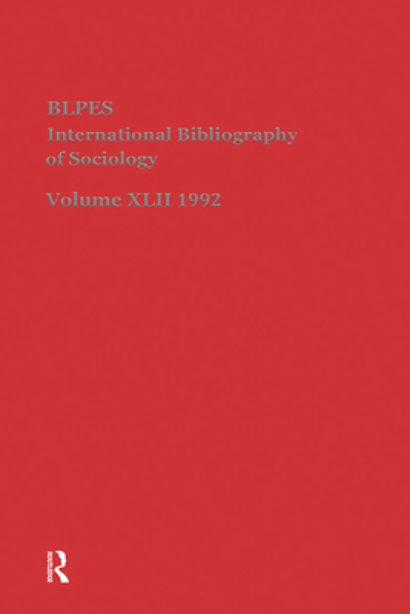 IBSS: Sociology: 1992 Vol 42