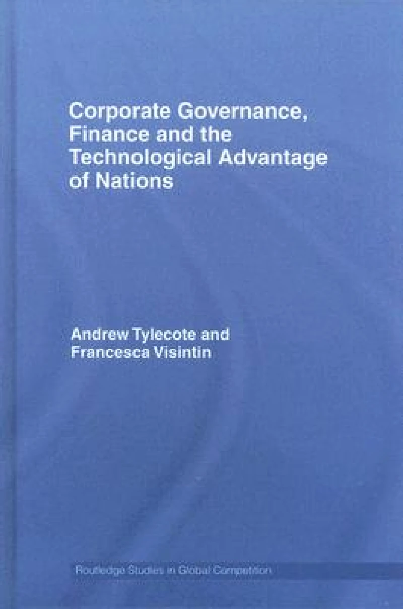 Corporate Governance, Finance and the Technological Advantage of Nations