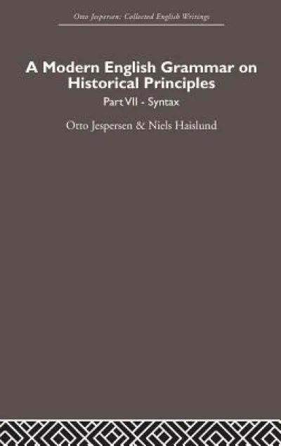 A Modern English Grammar on Historical Principles