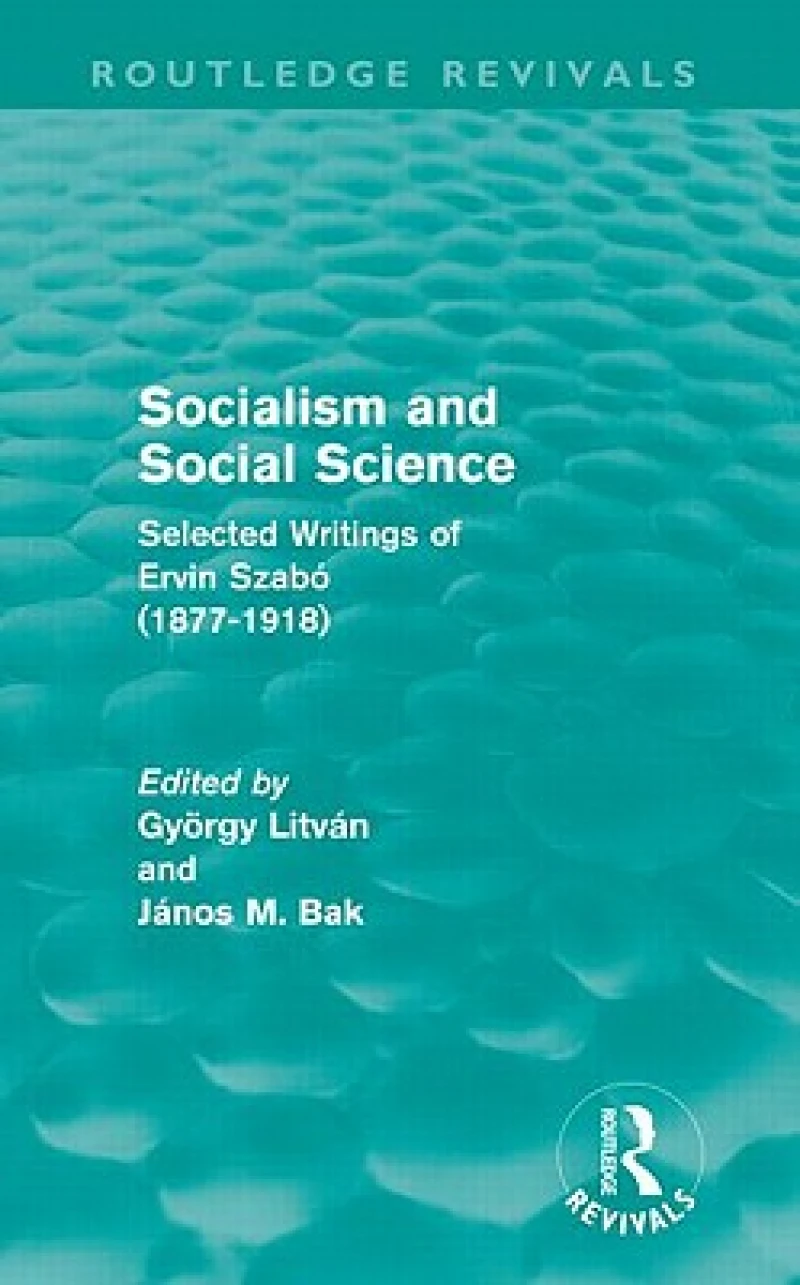 Socialism and Social Science (Routledge Revivals)