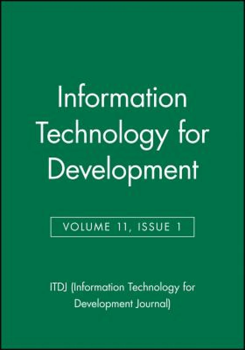 Information Technology for Development, Volume 11, Number 1