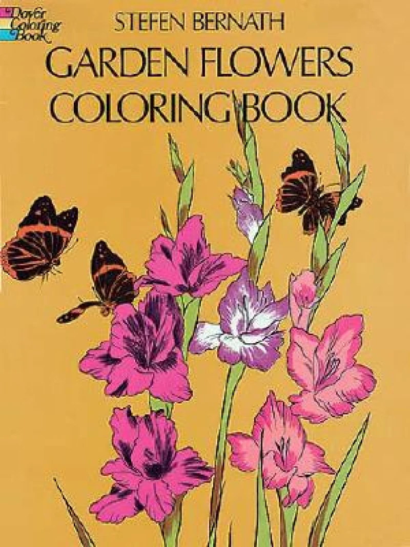 Garden Flowers Coloring Book