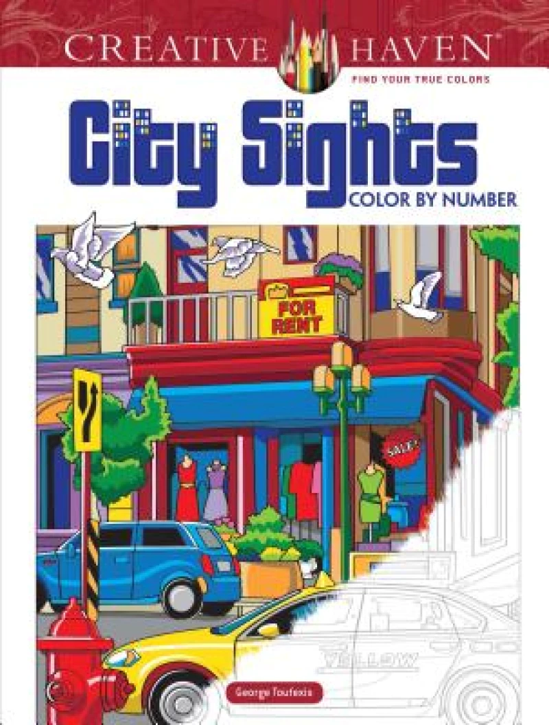 Creative Haven City Sights Color By Number