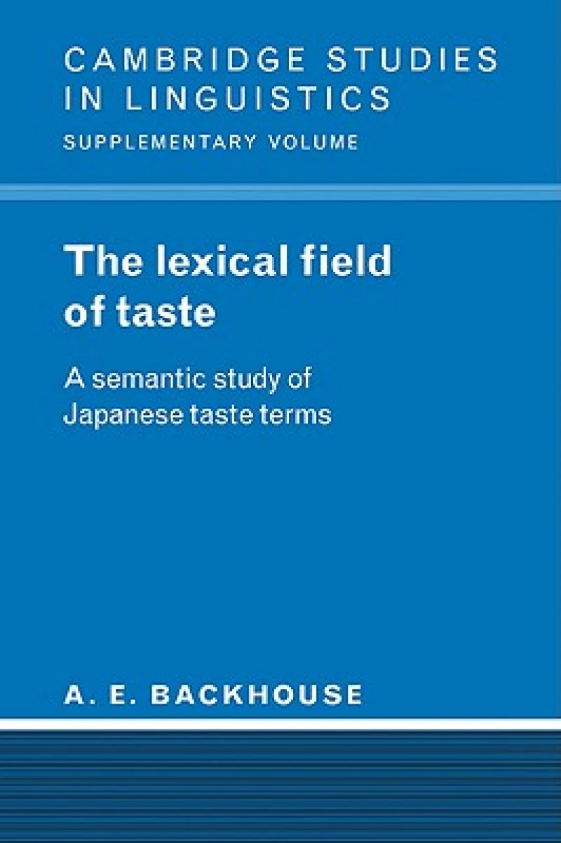 The Lexical Field of Taste