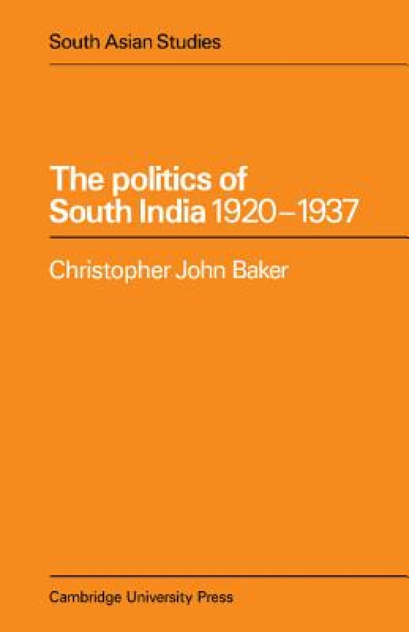 The Politics of South India 1920 1937