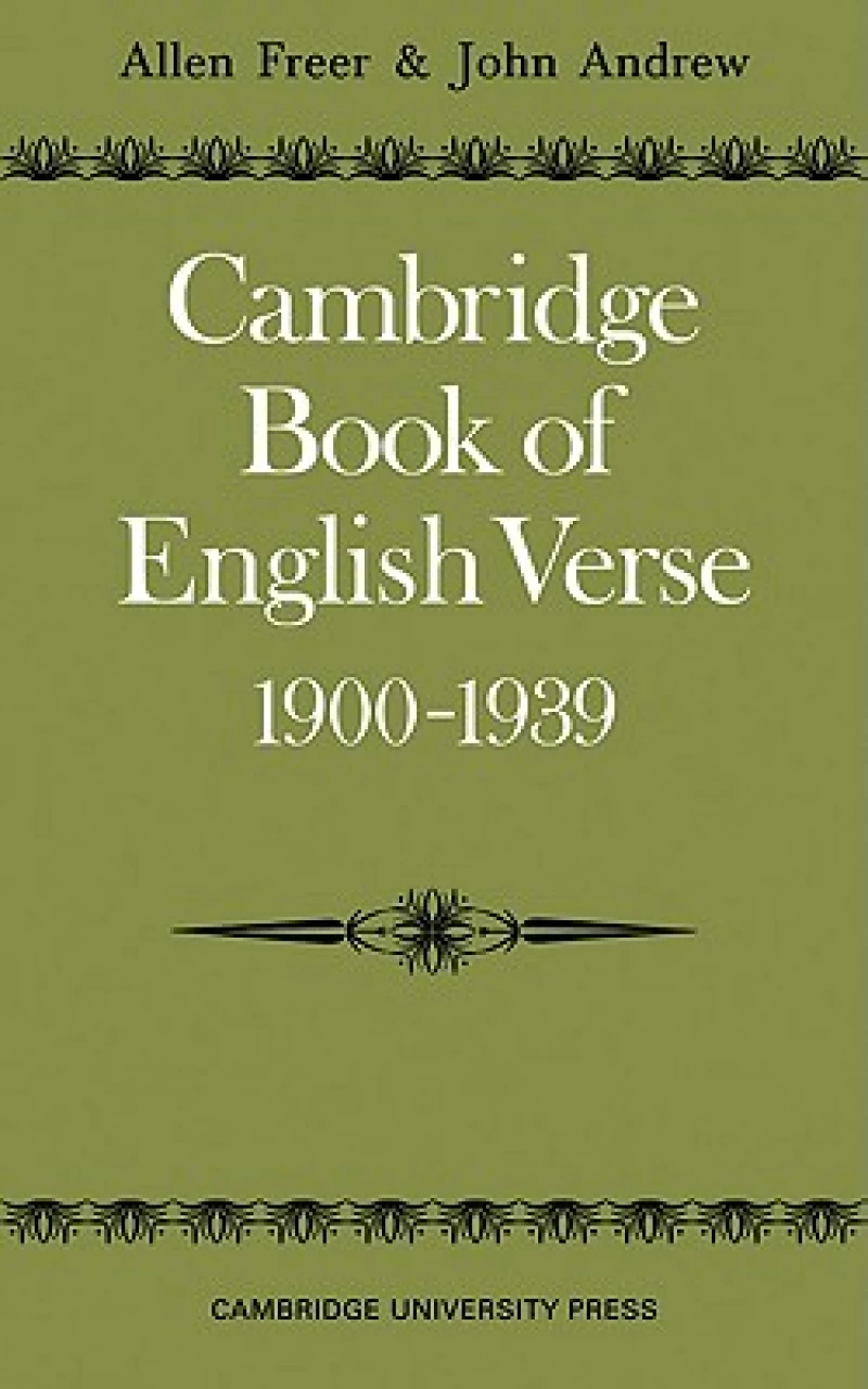 Cambridge Book of English Verse 1900–1939