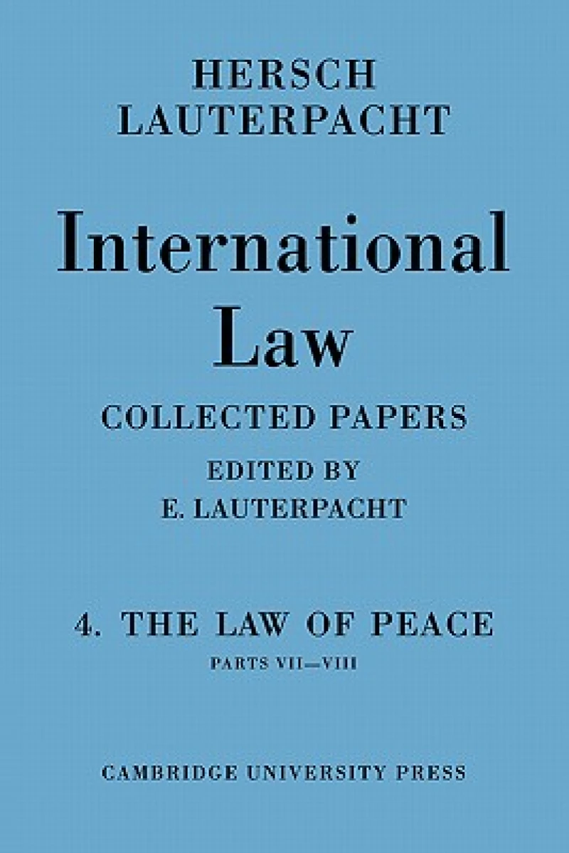 International Law: Volume 4, Part 7-8