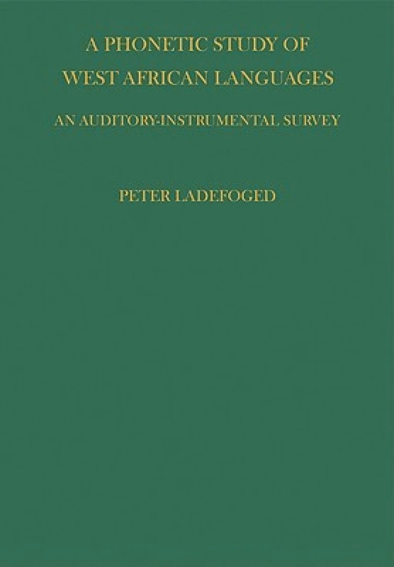 Phonetic Study of West African Languages