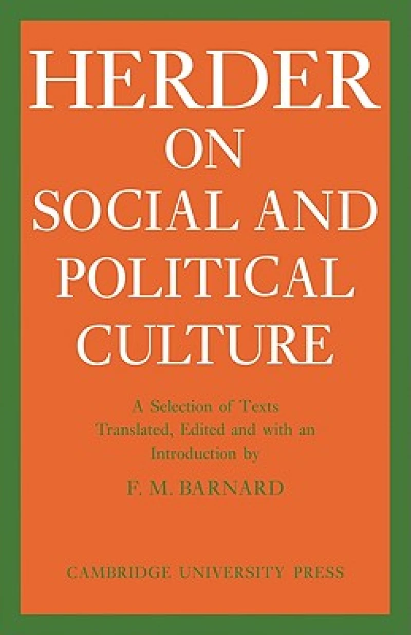 J. G. Herder on Social and Political Culture
