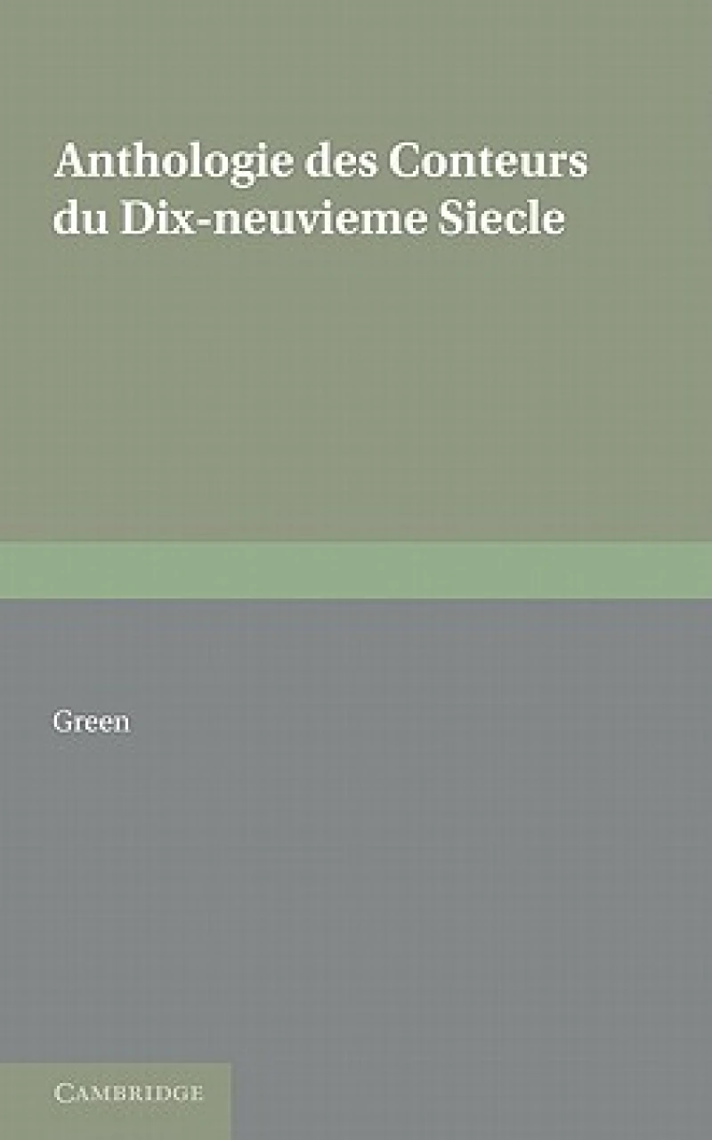 Anthologie des conteurs du dix-neuvieme siecle