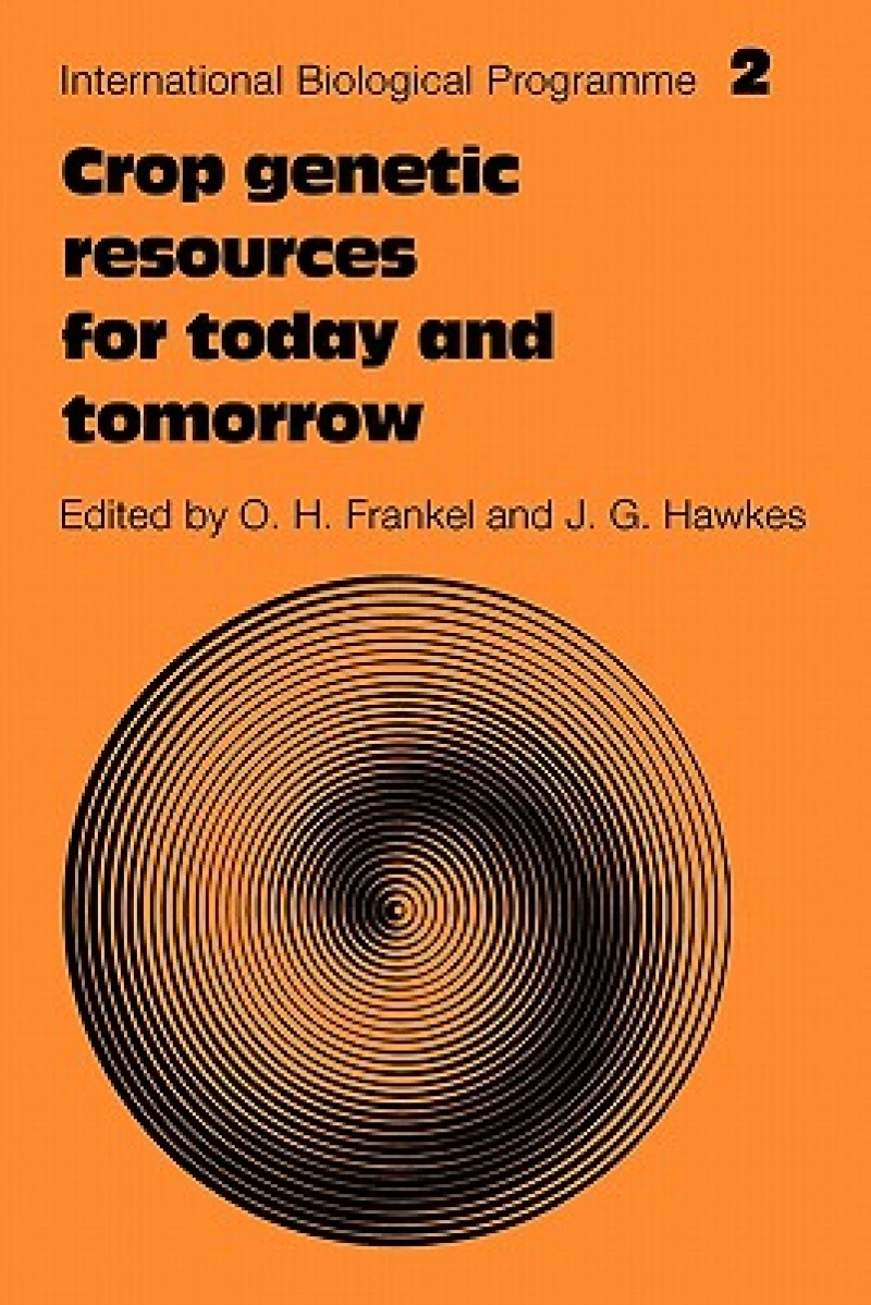 Crop Genetic Resources for Today and Tomorrow