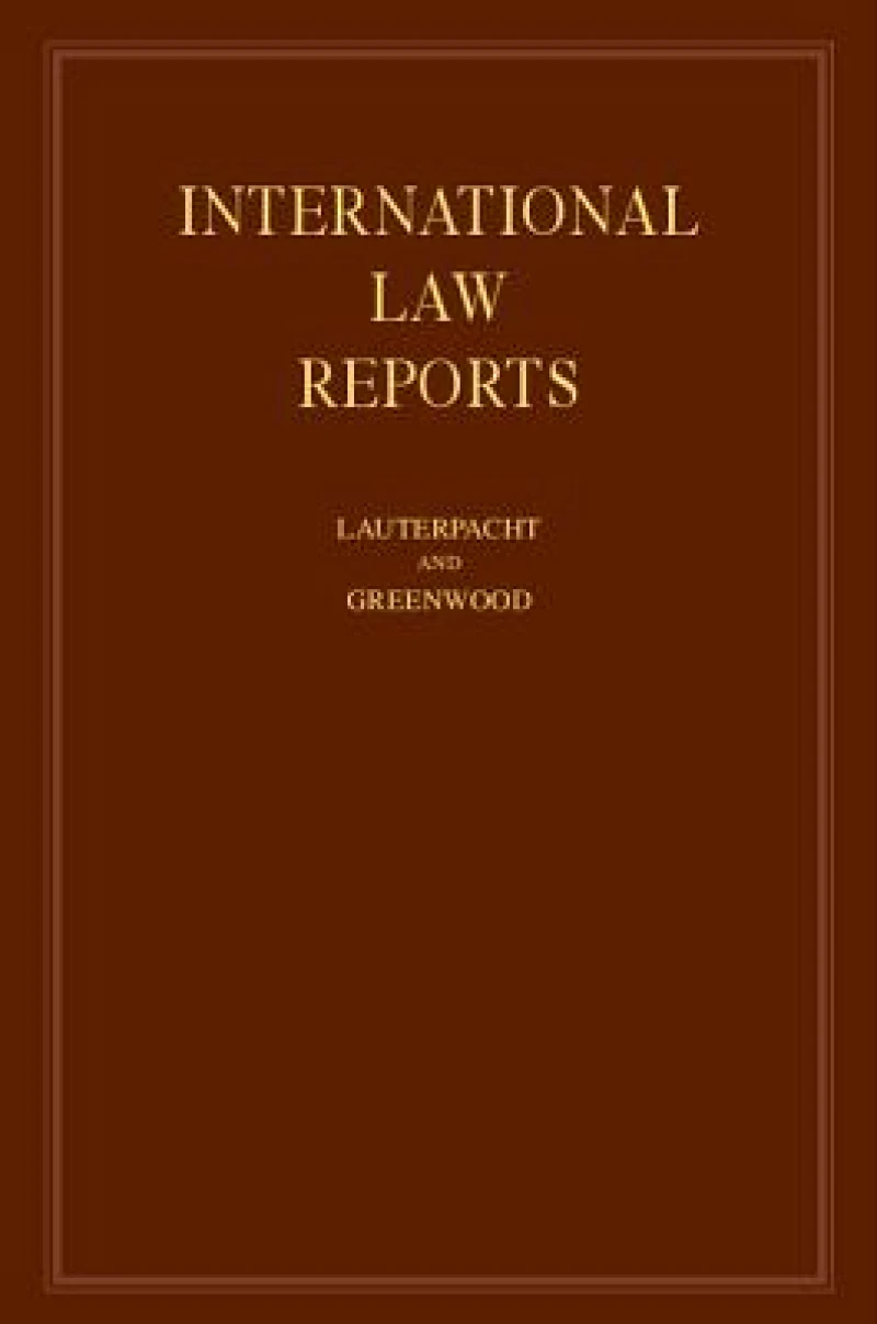 International Law Reports: Volume 140