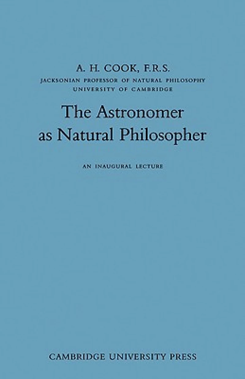 The Astronomer as Natural Philosopher